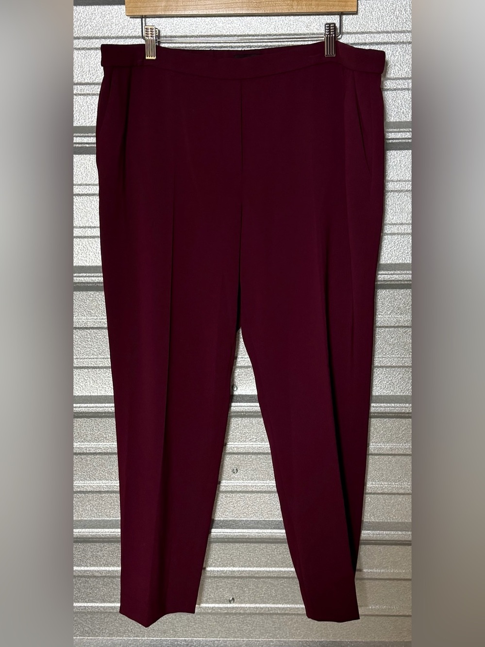 Theory Grenache Admiral Crepe Pants 16 NWT